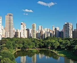 Imagem de um dia bonito e ensolarado em Goiânia